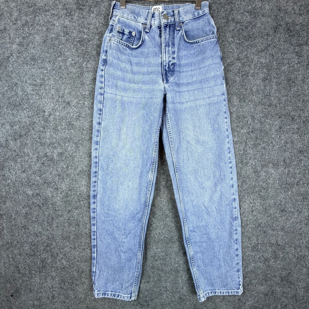 BDG Urban Outfitters Baggy Jeans Womens 24P Blue Denim Cotton High Rise Mom